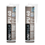 Kit 2 Pu40 Silicone Adesivo Selante 400g Cola Unipega