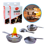 Kit 2 Queimadores Fogareiro Rechaud Espiriteira Inox Álcool