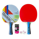 Kit 2 Raquete Tenis De Mesa Profissional + 3 Bolas Butterfly