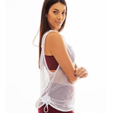 Kit 2 Regatas Arrastão Byg Fitness Tie Preta E Branca