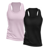 Kit 2 Regatas Nadador Feminina Dry Camisa Treino Academia