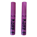 Kit 2 Rímel I Love Extreme Crazy Volume Miss Belly Cor Preto