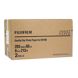 Kit 2 Rolos Papel Inkjet Fuji 20,3x65m Brilho Dry Minilab Dx