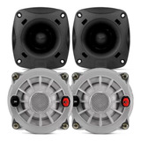 Kit 2 Super Twuiter St200 + 2 Driver D250x St 200 + D 250x Alta Qualidade E Desempenho + Corneta Curta + Capacitores Som