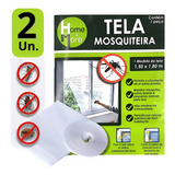 Kit 2 Tela Mosquiteira Janela Anti-inseto Mosquito 150x180