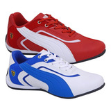 Kit 2 Tênis Masculino Ferrari Scuderia Caminhada Leve Oferta
