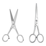 Kit 2 Tesoura Para Cabelo Prof. Aço Inox Fio Laser 5 E 6 Pol