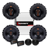 Kit 2 Vias 6 Jbl + Par 6trms80 160w +módulo Ts400x4 Fio Cor Preto