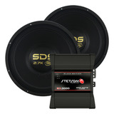 Kit 2 Woofer E15 Sds2.7k 2700rms Modulo Stetsom Ex3000 Black