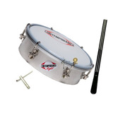 Kit 2 X Tamborim Contemporânea Light 6 Alumínio + Baqueta