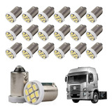 Kit 20 Lampada Ba9s 8 Led 24v Caminhao Branca T4w 69 Atacado