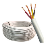 Kit 20 Metros Cabo Manga 4 Vias Flexível 100% Cobre Para Fita Led Piscina Automação Alarmes Refletor 4 X 26awg