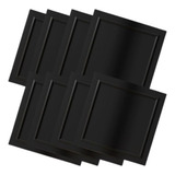 Kit 20 Painéis 3d Boiserie Preto Auto Adesivo 50 X 50