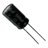 Kit 20 Pçs - Capacitor Eletrolitico 680x25v - 680uf X 25v