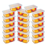 Kit 20 Potes 500 Ml Transparente Marmita Fitnees Bpa Free Scm Utilidades