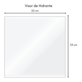 Kit 20 Visores Abrigos De Hidrante Avcb 22cm X 23cm Aprovado