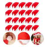 Kit 20un Gorrinho Papai Noel Natal Gorro Chapéu Atacado Nfe