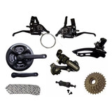 Kit 21 Vel Pedivela Câmbios Shimano Passador Rapid Fire Gta