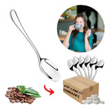 Kit 24 Colheres De Café Chá Aço Inox Limpa Facil 9cm Luxo
