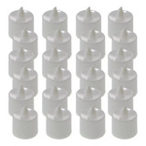 Kit 24 Velas De Led Decorativa Eletrônica + Bateria Wishlist