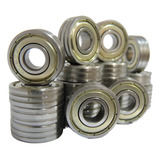 Kit 25 Rolamentos 608zz Abec 1 - 8x22x7 Skate Patins Aço 