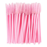 Kit 250 Escova Pincel Extensão Cílios Sobrancelha Escovinha
