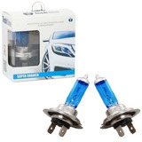 Kit 2pares Lâmpadas Super Branca Tipo Xenon 8500k H7 55w 12v