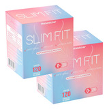 Kit 2x Frascos Slim Fit Suplemento Alimentar - 120 Cápsulas