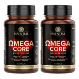 Kit 2x Omega Core Essential Nutrition 60 Cápsulas