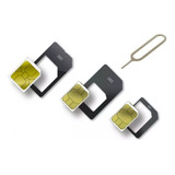 Kit 3 Adaptador Chip Sim De Celular Micro Nano Chip Noosy