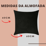 Kit 3 Almofada De Sofá Cama Poltrona Completa 60x60 + Cores