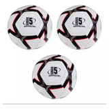 Kit 3 Bola De Futebo De Campo + Bomba Manual
