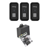 Kit 3 Botoeira Sem Fio Bt100 Intelbras Receptor 433mhz
