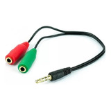 Kit 3 Cabos Adaptador P3 (p2 Combo) Fone Microfone Headset