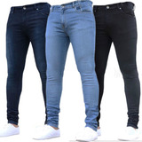 Kit 3 Calça Jeans Masculina Slim Fit Lycra Direto Da Fabrica