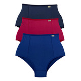 Kit 3 Calcinha Cinta Suplex Alta Modela Cintura