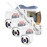 Kit 3 Câmera Wifi Zoom Celula Friday + 3 Cartao Memoria 128