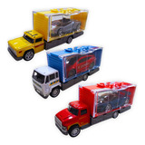 Kit 3 Caminhões + 3 Carrinhos Miniatura Coleção Cegonheiro