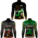Kit 3 Camisa Camiseta Agro Fazenda Agricultura Proteção Uv50