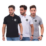 Kit 3 Camisa Mengão Polo Premium Masculino