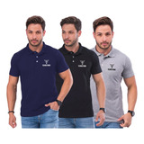 Kit 3 Camisa Polo Tx Country Masculino E Feminina Piquet