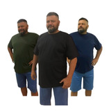 Kit 3 Camisas Homem Tamanho Grande/ Camisetas Plus Size