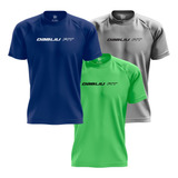 Kit 3 Camisas Treino Basic Dry Fit Proteção Uv+35 Dabliu Fit