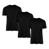 Kit 3 Camisetas Masculina Lisa Básica 100% Algodão