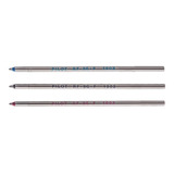 Kit 3 Cargas Refil Pilot Rf-8 Azul Preto Verm Evolt Spalding