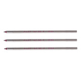 Kit 3 Cargas Refil Pilot Rf-8 Vermelho Evolt Legno Spalding