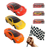 Kit 3 Carrinho Carro Corrida Controle Remoto Pilha Infantil