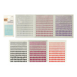 Kit 3 Cartela Adesivo Strass Maquiagem Carnaval Festa 450