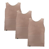 Kit 3 Cintas Modeladora Postural Colete Bodyshaper Fit