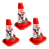 Kit 3 Cone Xixi Dog Higiênico Para Cães Educador Vermelho